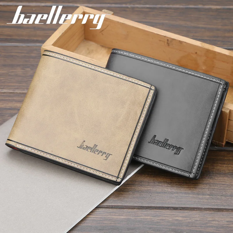 Baellerry Men's Wallet Retro PU Leather Wallets Luxury Short Vintage Wallets Card Holder Purse Money Clip for Men High Quality
Baellerry Men's Wallet Retro PU Leather Wallets Luxury Short Vintage Wallets Card Holder Purse Money Clip for Men High Quality
