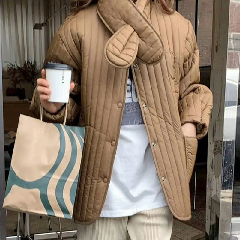 Шикарный зимний съемный комбинезон в Корейском стиле, свободный однобортный плотный теплый Хлопковый жакет с тиснением и карманами
Шикарный зимний съемный комбинезон в Корейском стиле, свободный однобортный плотный теплый Хлопковый жакет с тиснением и карманами