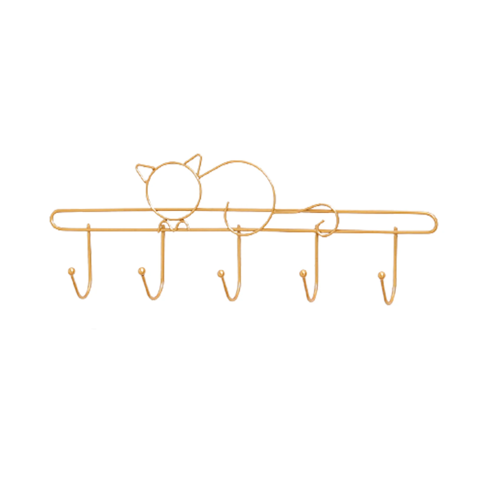 Cat Wall Mounted Metal Hook Rack Key Coat Towel Holder with 7 or 5 Hooks Simple Multifunctional Kitchen Wall Decoration ANDF889 
Cat Wall Mounted Metal Hook Rack Key Coat Towel Holder with 7 or 5 Hooks Simple Multifunctional Kitchen Wall Decoration ANDF889