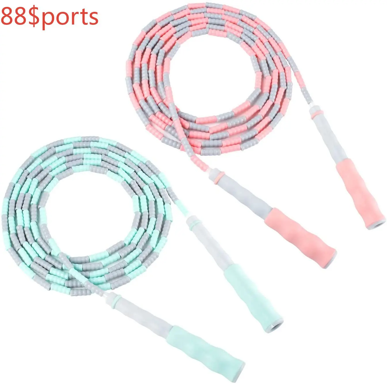 Soft Beaded Jump Rope Non-Slip Handle Adjustable Tangle-Free Segmented Fitness Skipping Rope Keeping Fit Training Playing
Soft Beaded Jump Rope Non-Slip Handle Adjustable Tangle-Free Segmented Fitness Skipping Rope Keeping Fit Training Playing