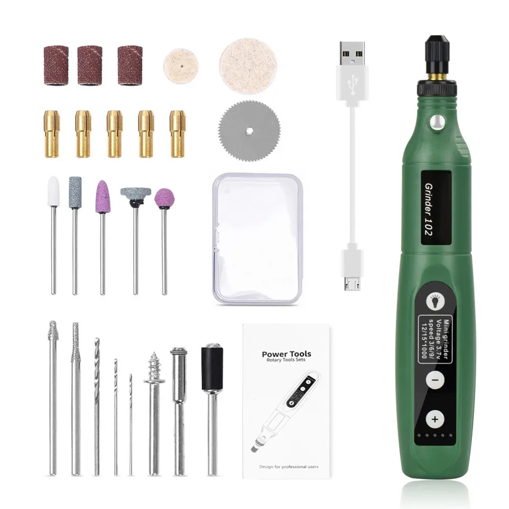 28pcs Mini Electric Drill Power Tools 3.7V Multifuctional Grinder Grinding Accessories Set 5 Speed Engraving Pen For Polishing
28pcs Mini Electric Drill Power Tools 3.7V Multifuctional Grinder Grinding Accessories Set 5 Speed Engraving Pen For Polishing