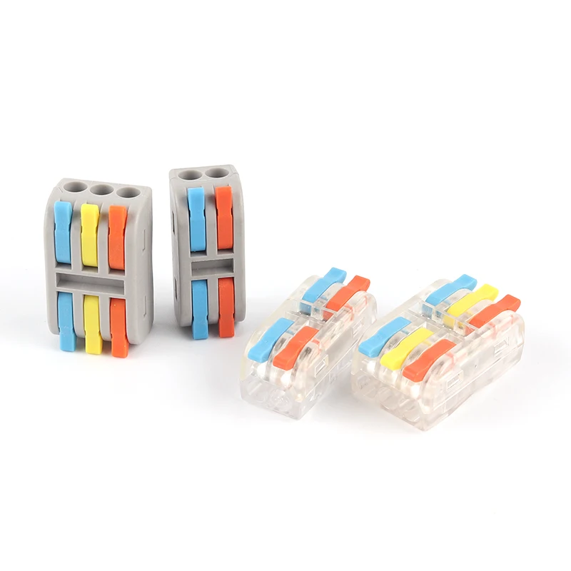 Universal Compact Conductor Mini Fast Wire Cable Connectors Spring Splicing Wiring Connector Push-in Terminal Block 2-2M
Universal Compact Conductor Mini Fast Wire Cable Connectors Spring Splicing Wiring Connector Push-in Terminal Block 2-2M