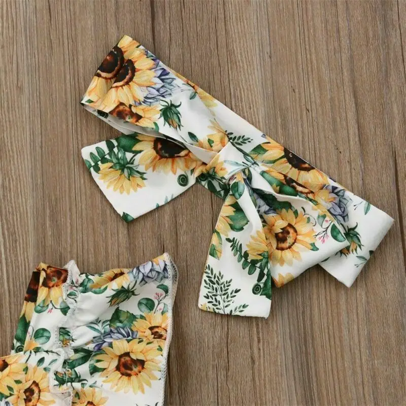 Goocheer Newborn Baby Infant Toddler Girls Sunflower One-Pieces Bodysuits Jumpsuit Headband Outfits Sunsuit Summer Baby Clothes
Goocheer Newborn Baby Infant Toddler Girls Sunflower One-Pieces Bodysuits Jumpsuit Headband Outfits Sunsuit Summer Baby Clothes