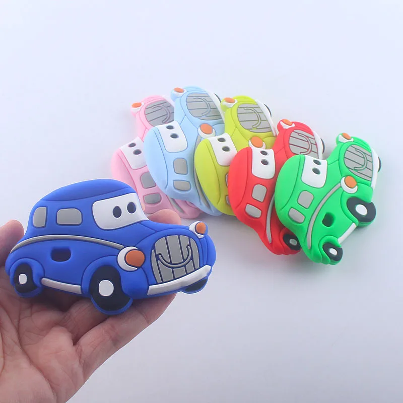 Baby Silicone Teether Cartoon Cars 1Pcs BPA-free Food Grade Silicone Teether Pendants Handmade DIY Molar Teething Stick Toys
Baby Silicone Teether Cartoon Cars 1Pcs BPA-free Food Grade Silicone Teether Pendants Handmade DIY Molar Teething Stick Toys