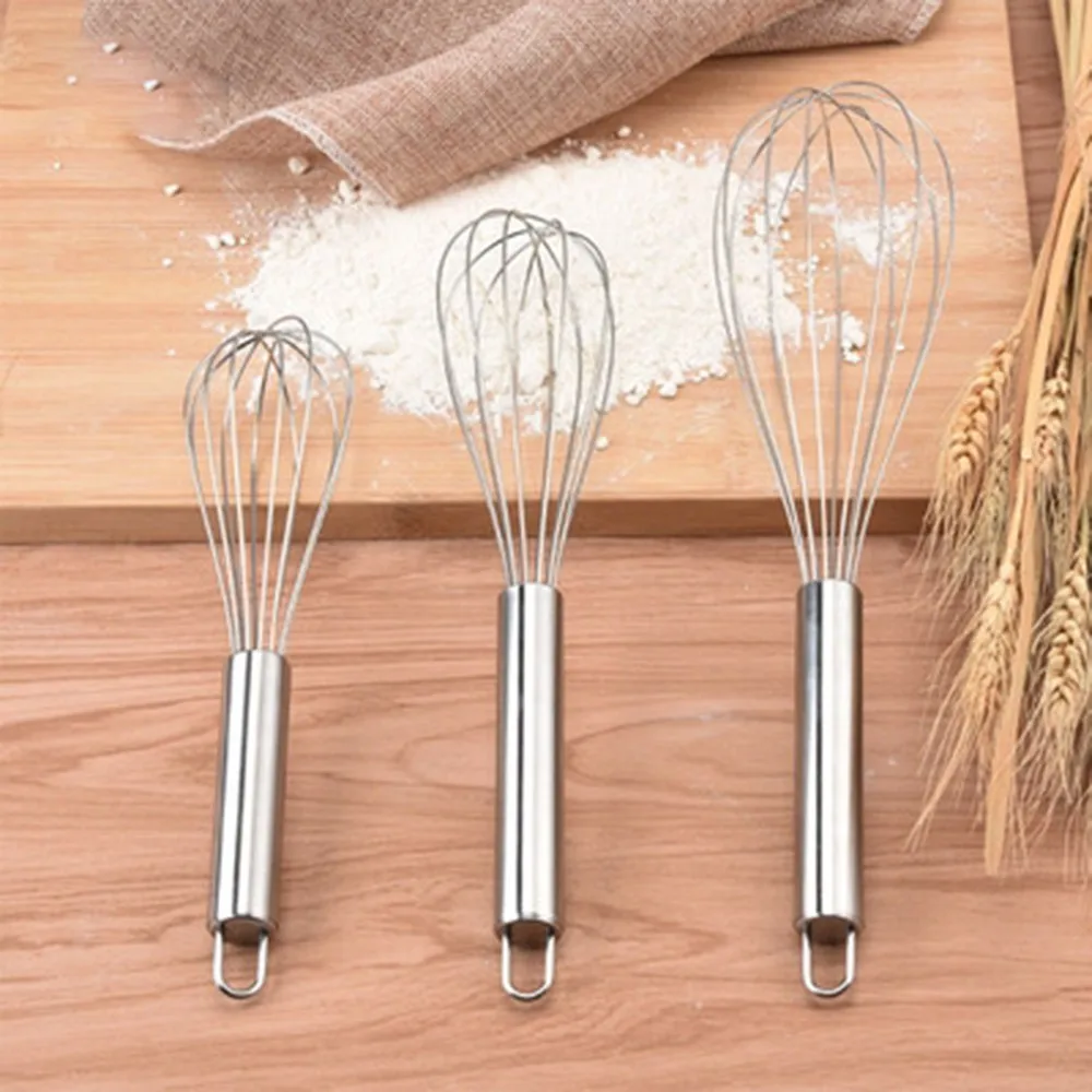 8" 10" 12" Egg Whisk Stainless Steel Egg Whisk Kitchen Wire Balloon Whisk Milk Egg Beater Egg Mixing Mixer Tools KC0231
8" 10" 12" Egg Whisk Stainless Steel Egg Whisk Kitchen Wire Balloon Whisk Milk Egg Beater Egg Mixing Mixer Tools KC0231