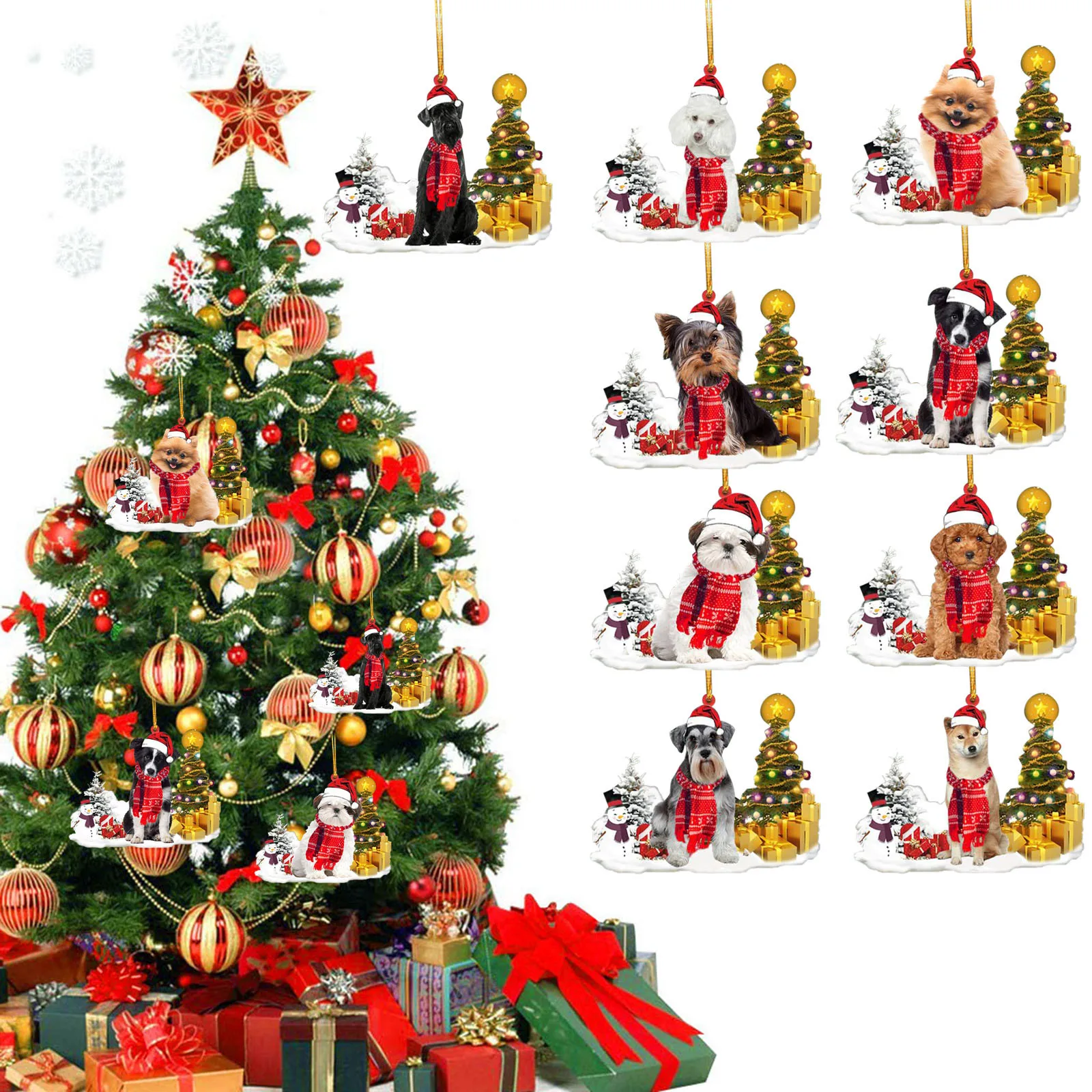 1PC Wooden Christmas Dog Cute Hanging Hat Dog Xmas Tree Pendants Ornaments Kids Gift DIY Wood Crafts Christmas Party Decoration
1PC Wooden Christmas Dog Cute Hanging Hat Dog Xmas Tree Pendants Ornaments Kids Gift DIY Wood Crafts Christmas Party Decoration