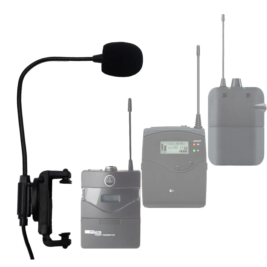 4/4 violin fiddle condenser microphone instrument mic for shure akg sennheiser bodypack pocket transmitter wireless system
4/4 violin fiddle condenser microphone instrument mic for shure akg sennheiser bodypack pocket transmitter wireless system