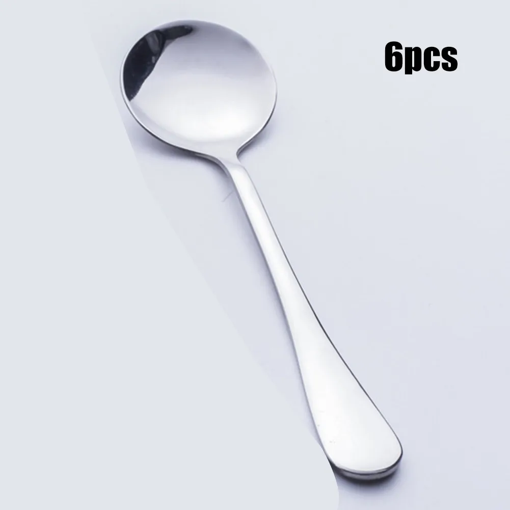 6Pcs Stainless Steel Spoon Long Handle Soup Spoon For Coffe Dessert Ice Cream Spoons Western Tableware Kitchen Accessories
6Pcs Stainless Steel Spoon Long Handle Soup Spoon For Coffe Dessert Ice Cream Spoons Western Tableware Kitchen Accessories