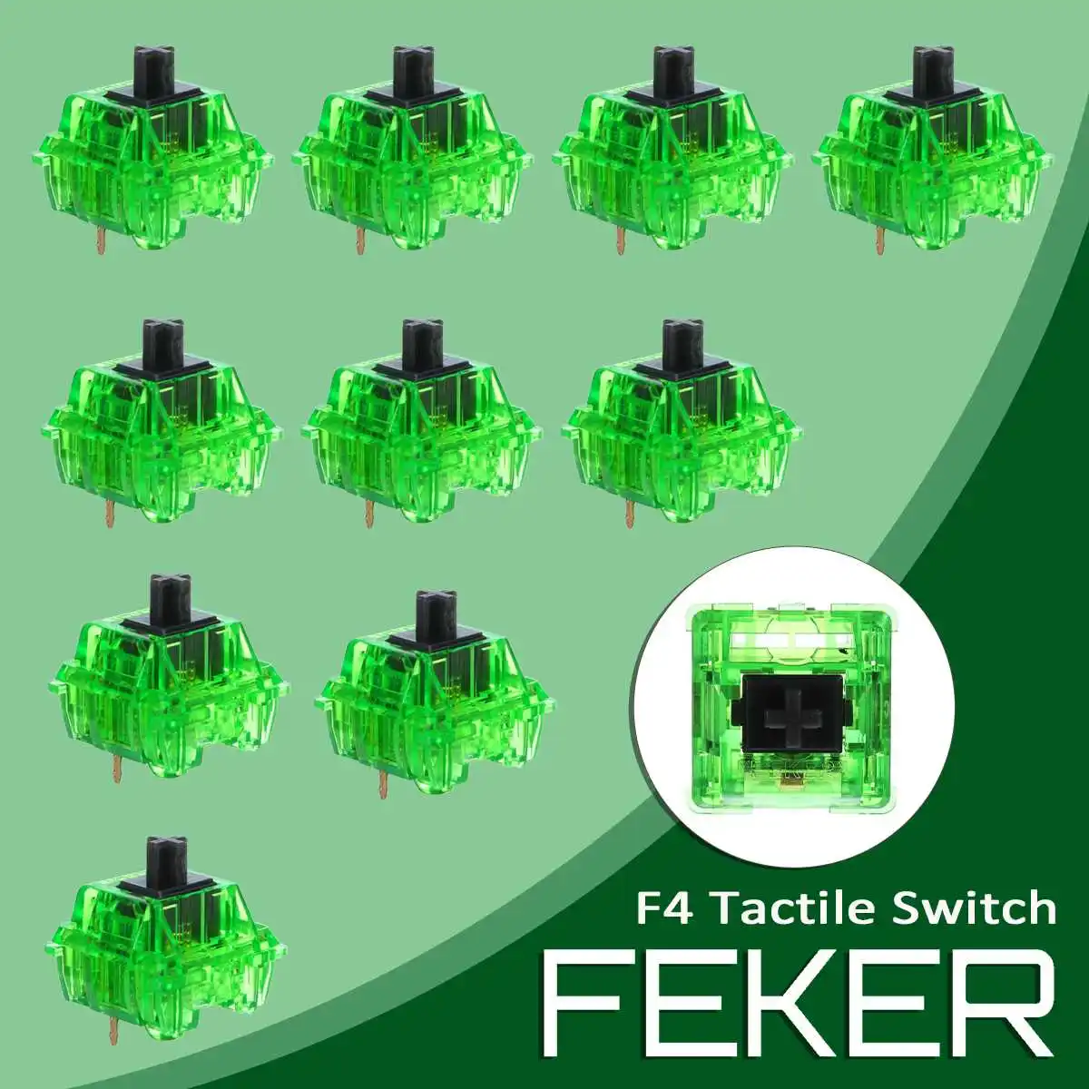 Переключатели Feker F4, 3-контактный тактильный переключатель, прозрачный зеленый, горячая Распродажа, позолоченный двухступенчатый удлинител...
Переключатели Feker F4, 3-контактный тактильный переключатель, прозрачный зеленый, горячая Распродажа, позолоченный двухступенчатый удлинител...