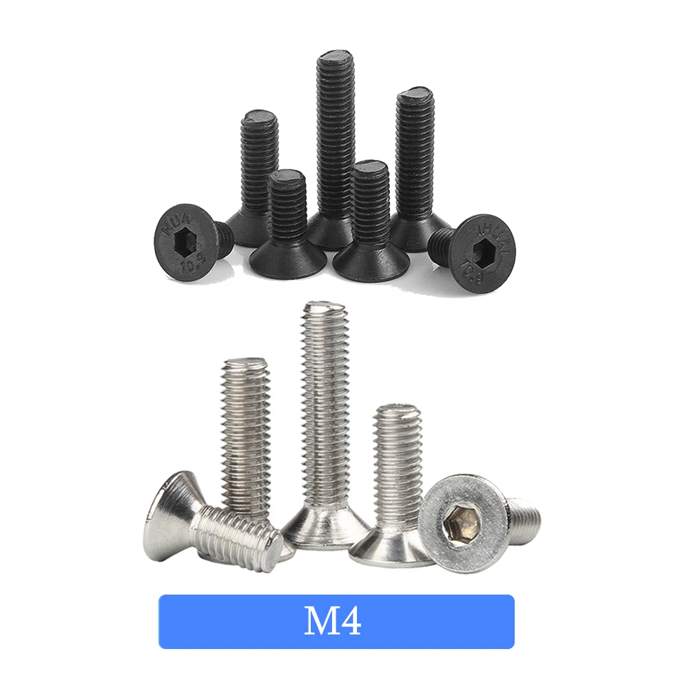YUJI Hex Socket Allen Key Head Din7991 M4 M2.5 M3 M2 M5 M6 Stainless Steel 304 Or Black Hex Socket Flat Countersunk Head Screw
YUJI Hex Socket Allen Key Head Din7991 M4 M2.5 M3 M2 M5 M6 Stainless Steel 304 Or Black Hex Socket Flat Countersunk Head Screw
