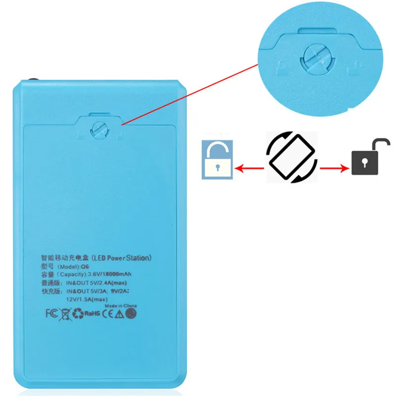 New Display Screen Power Bank Shell Micro Type-c Input 6*18650 Battery External Charger DIY Powerbank Box Outer Case Pock
New Display Screen Power Bank Shell Micro Type-c Input 6*18650 Battery External Charger DIY Powerbank Box Outer Case Pock