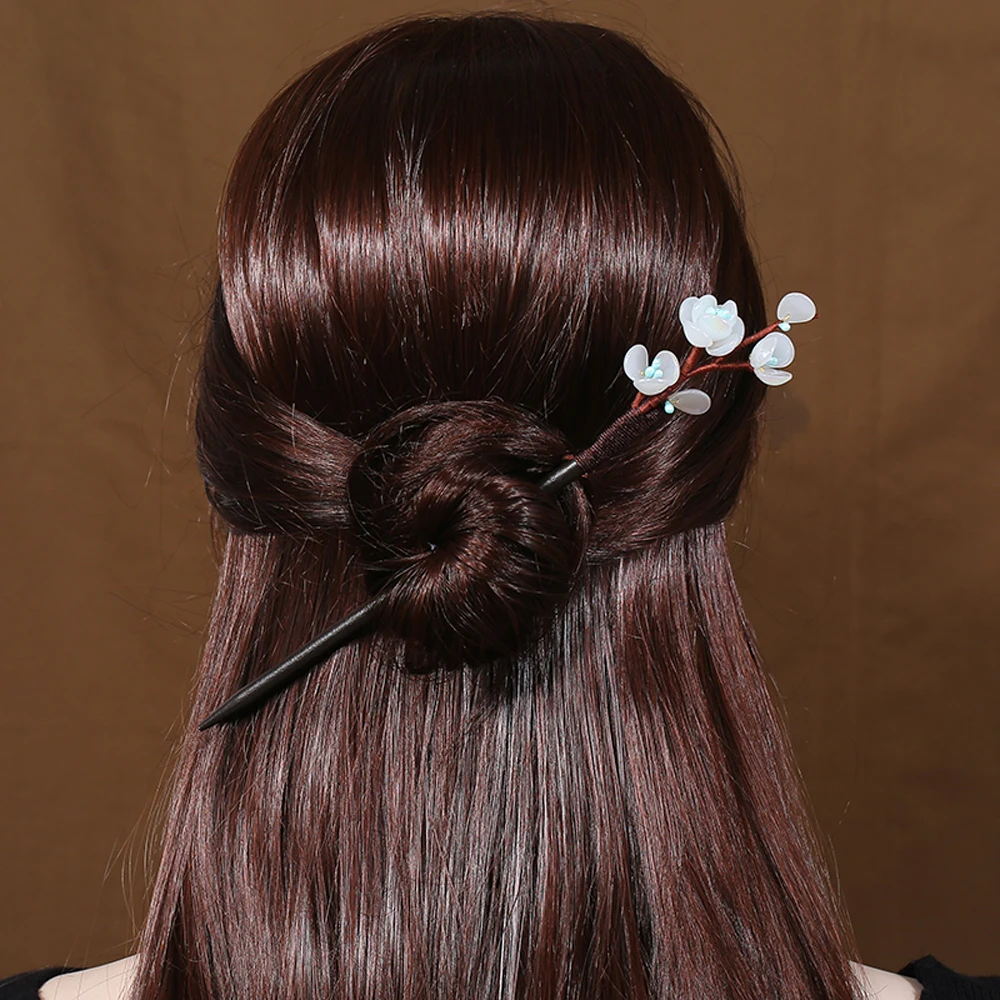Палочки для волос из сандалового дерева женские винтажные шпильки натурального
