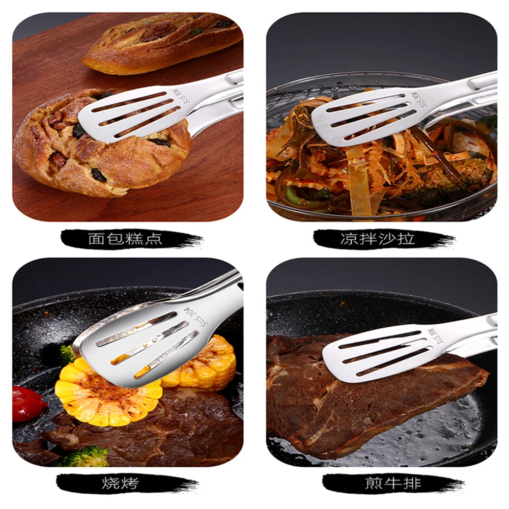 Stainless Steel BBQ Bread Baking Clamp Barbecue Clip Tong Utensil Set Fried Meat Fried Chicken Fish Kitchen Gadgets Tools Shovel
Stainless Steel BBQ Bread Baking Clamp Barbecue Clip Tong Utensil Set Fried Meat Fried Chicken Fish Kitchen Gadgets Tools Shovel