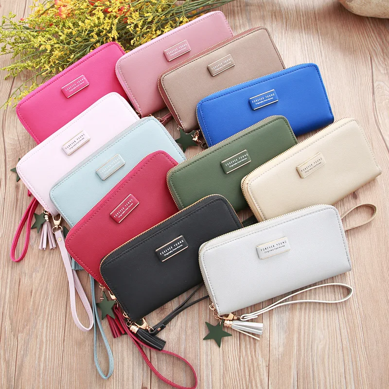 Cards Holder Wallet Ladies Cute Tassel Women Long Wallet Pure Color Clutch Bag New PU Leather Purse Phone Card Holder Bag
Cards Holder Wallet Ladies Cute Tassel Women Long Wallet Pure Color Clutch Bag New PU Leather Purse Phone Card Holder Bag