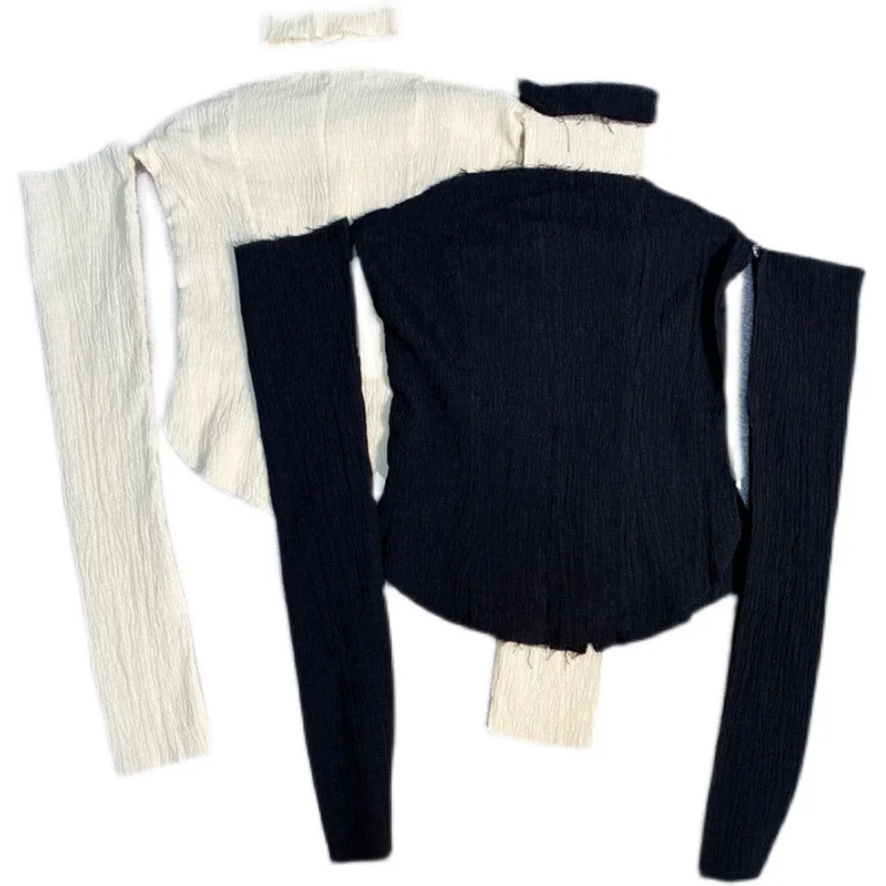 2021 Summer New Korean Style Sexy Cold-Shoulder Bodycon Collar Tube Top for Women Shirt
2021 Summer New Korean Style Sexy Cold-Shoulder Bodycon Collar Tube Top for Women Shirt