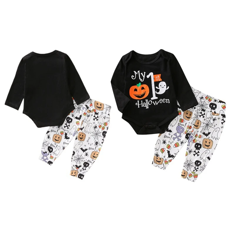 Newborn Baby Boy Tops Trousers Outfit Autumn Clothes Set Boy Halloween Printed Clothing Set Cotton Infant Long Sleeve Romper
Newborn Baby Boy Tops Trousers Outfit Autumn Clothes Set Boy Halloween Printed Clothing Set Cotton Infant Long Sleeve Romper