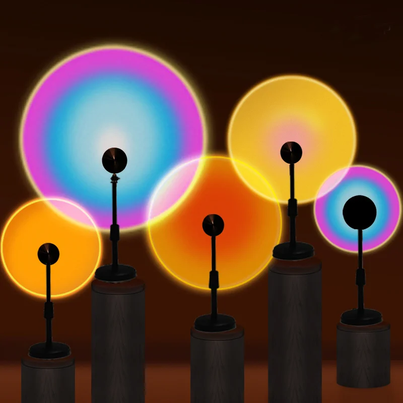 Sunset Projection Lamp Rainbow Atmosphere Led Night Light Sunset Light For Home Bedroom Background Wall Tiktok USB Table Lamp
Sunset Projection Lamp Rainbow Atmosphere Led Night Light Sunset Light For Home Bedroom Background Wall Tiktok USB Table Lamp