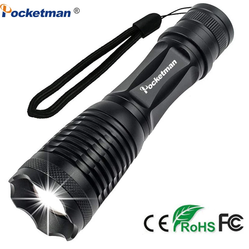 Фонарик Pocketman светодиодный Ультраяркий, перезаряжаемый фонарь T6, 5 режимов, зуммируемый, для езды на велосипеде, кемпинга, рыбалки
Фонарик Pocketman светодиодный Ультраяркий, перезаряжаемый фонарь T6, 5 режимов, зуммируемый, для езды на велосипеде, кемпинга, рыбалки