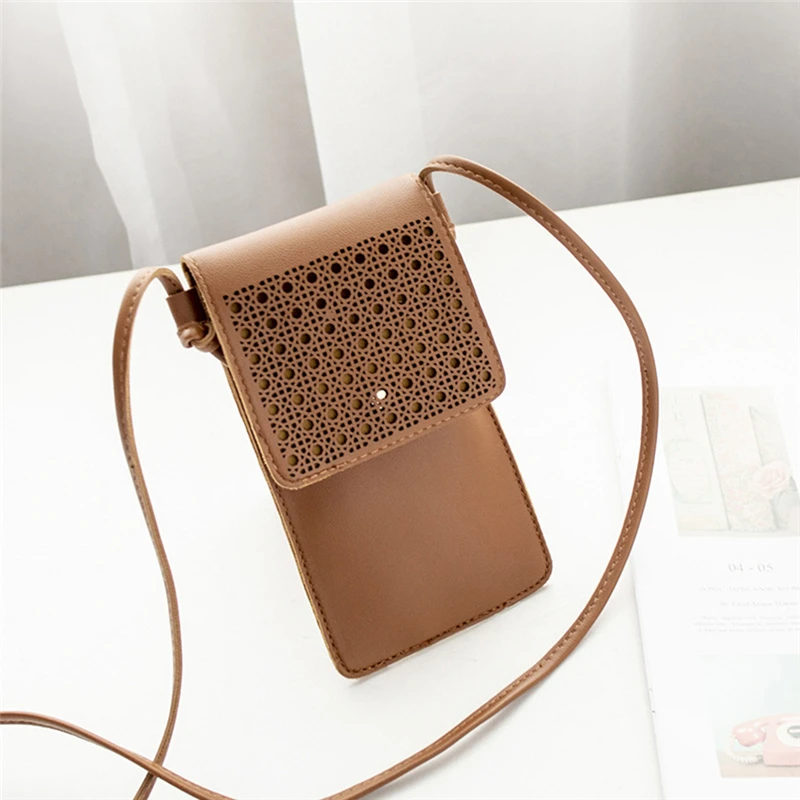 Woman Shoulder Bag Clutch Hollow Out Ladies Flap Touch Screen Phone Female Fashion Small Crossbody Bags 
Woman Shoulder Bag Clutch Hollow Out Ladies Flap Touch Screen Phone Female Fashion Small Crossbody Bags