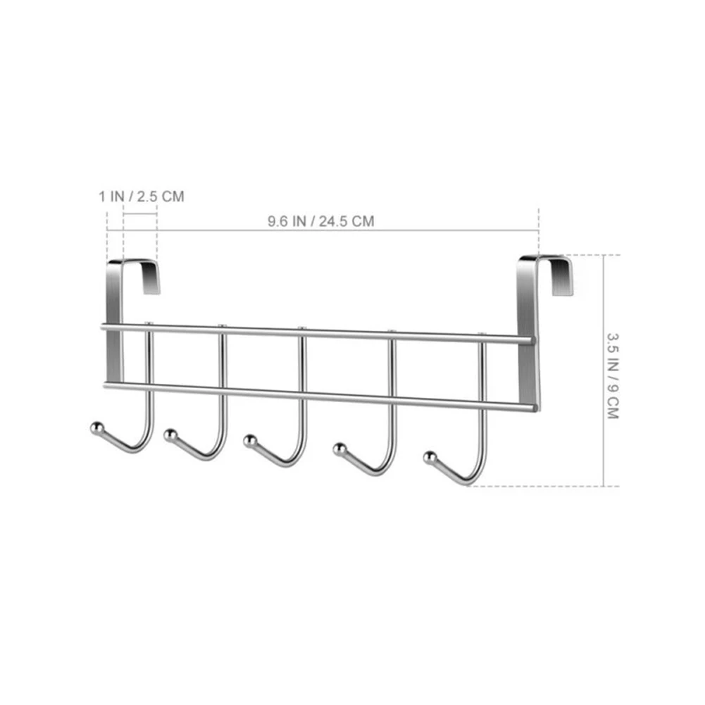 5 Hooks Over The Door Hooks Home Bathroom Organizer Rack Clothes Coat Towel Hanger Wash Room Hanger Clothes Towel Storage Holder
5 Hooks Over The Door Hooks Home Bathroom Organizer Rack Clothes Coat Towel Hanger Wash Room Hanger Clothes Towel Storage Holder