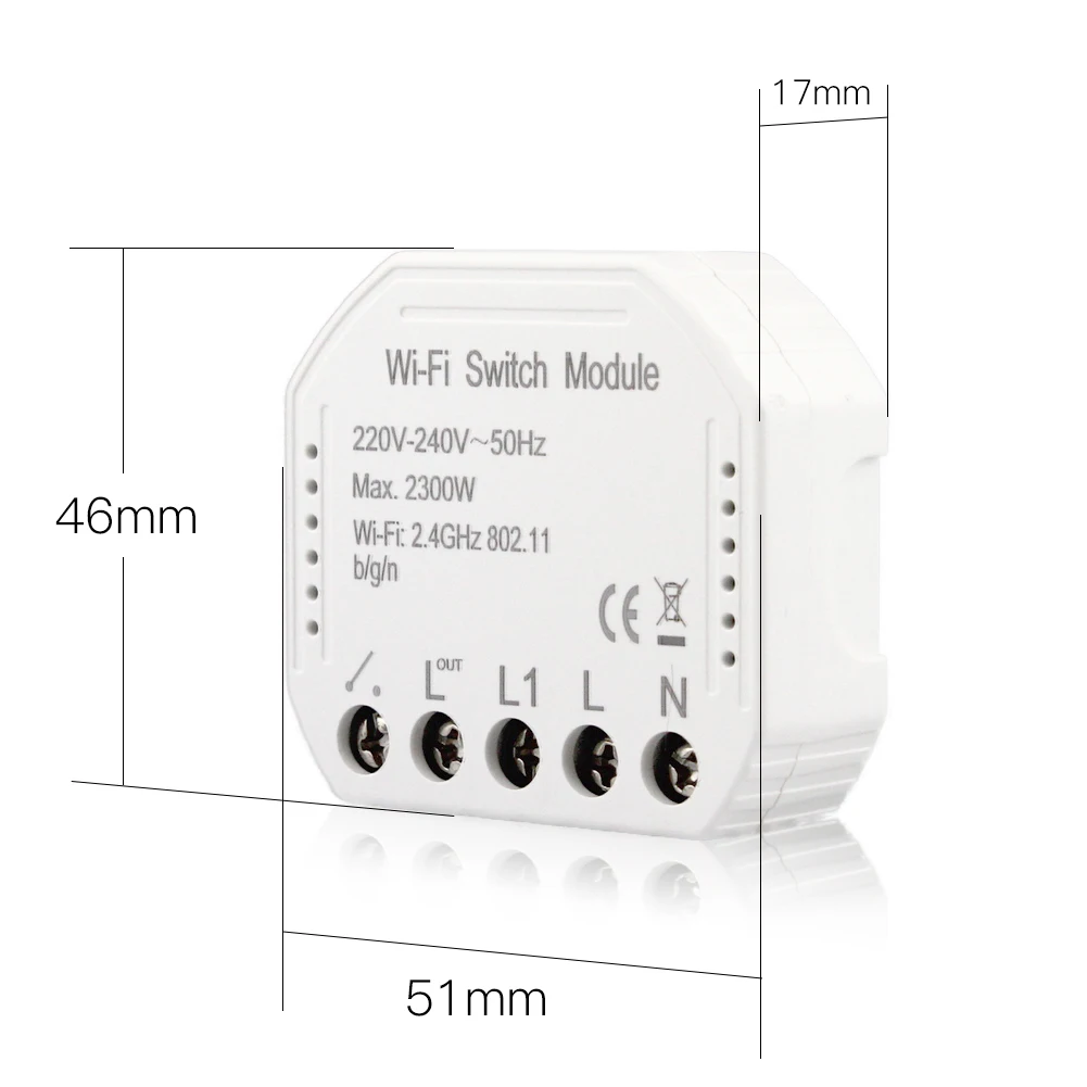 GERMA Wifi Smart Light Switch Diy Breaker Module Smart Life/Tuya APP Remote Control,Works with Alexa Echo Google Home 1/2 Way
GERMA Wifi Smart Light Switch Diy Breaker Module Smart Life/Tuya APP Remote Control,Works with Alexa Echo Google Home 1/2 Way