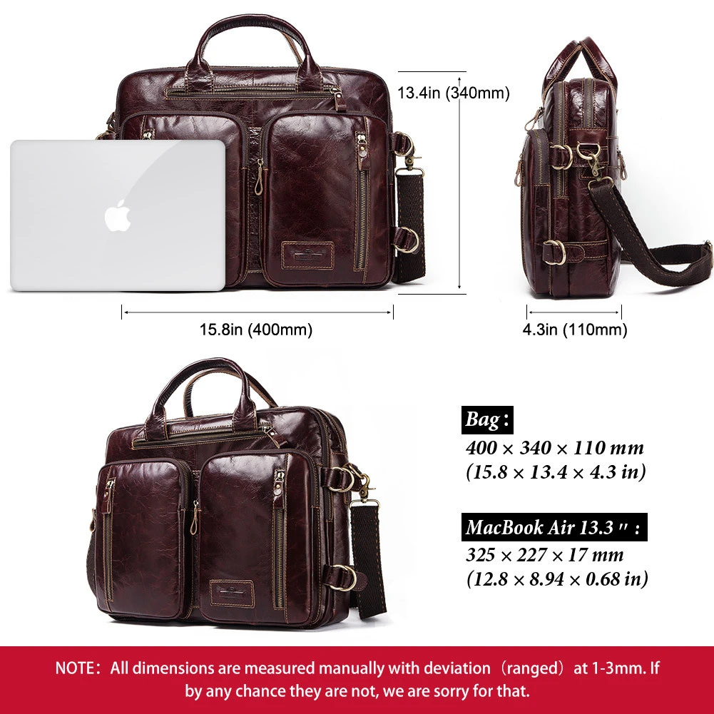 ZZSLHL High Quality Leather Backpack Double Zipper Cowhide Backpack Brief Case Travel Office Dual Use Shoulder Bags Pure Leather
ZZSLHL High Quality Leather Backpack Double Zipper Cowhide Backpack Brief Case Travel Office Dual Use Shoulder Bags Pure Leather