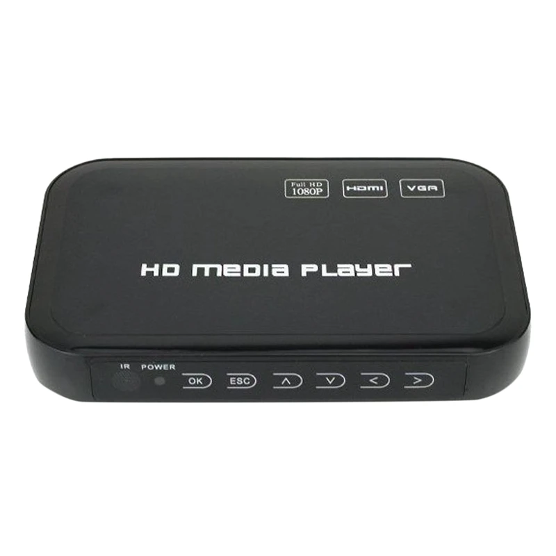 Мультимедийный плеер Full HD HDMI + VGA AV USB SD HDD с H.264 MKV DixV MPEG 2 TS AMS 1080P WMV9 европейской