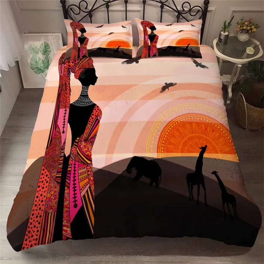 HELENGILI 3D Bedding Set African Style Print Duvet Cover Set Bedclothes with Pillowcase Bed Set Home Textiles #YC-291
HELENGILI 3D Bedding Set African Style Print Duvet Cover Set Bedclothes with Pillowcase Bed Set Home Textiles #YC-291