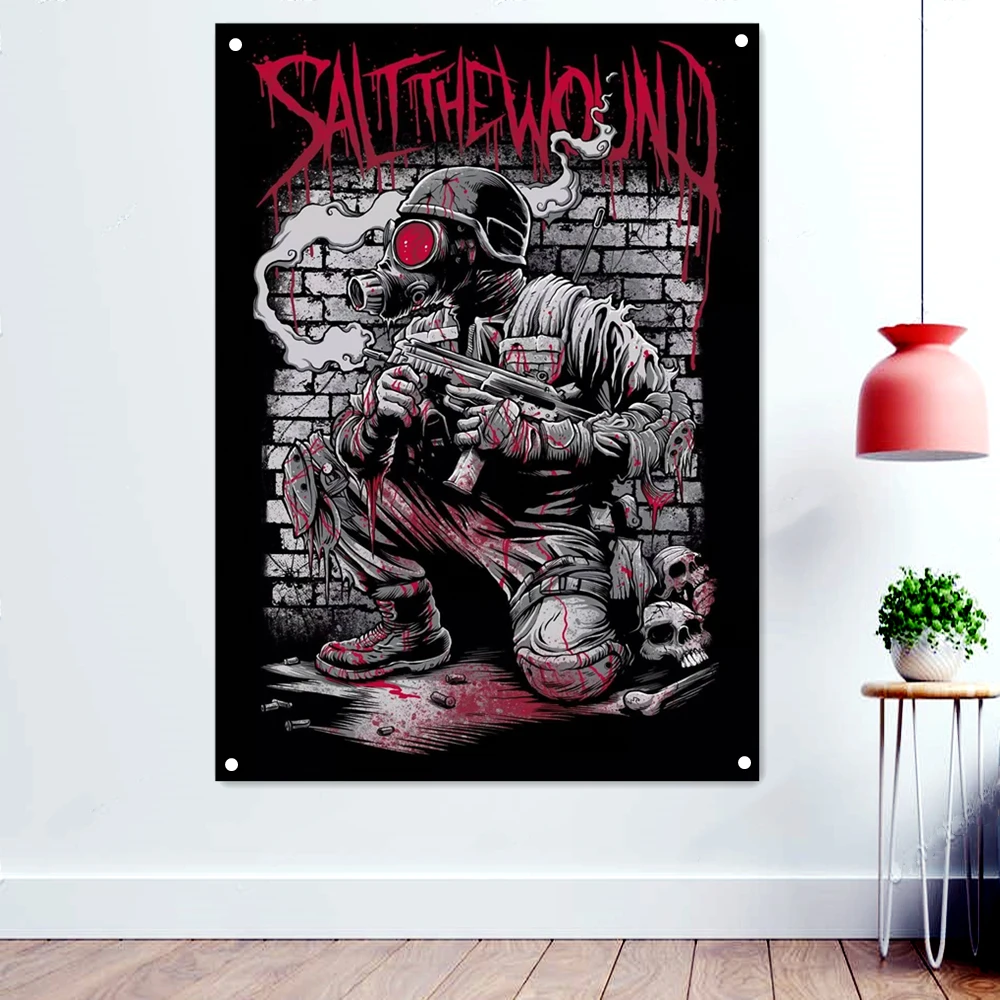 Biochemical Warrior Death Metal Flags Wall Hanging Music Dark Art Tattoos Illustrations Artwork Posters Rock Band Logo Banners 3
Biochemical Warrior Death Metal Flags Wall Hanging Music Dark Art Tattoos Illustrations Artwork Posters Rock Band Logo Banners 3