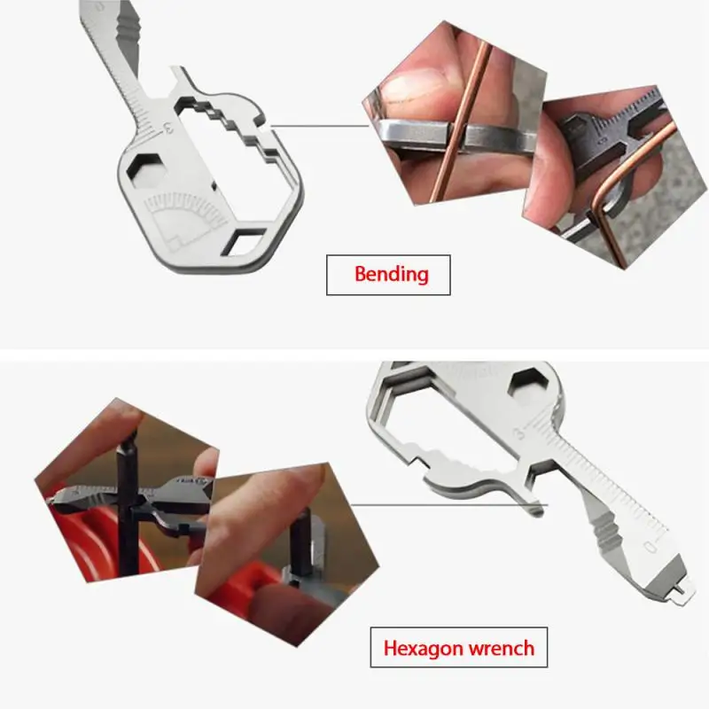 Key Shaped Pocket Tool Stainless Steel Multi-Tool For Keychain Bottle Opener Small Easy To Take Tool Parts
Key Shaped Pocket Tool Stainless Steel Multi-Tool For Keychain Bottle Opener Small Easy To Take Tool Parts