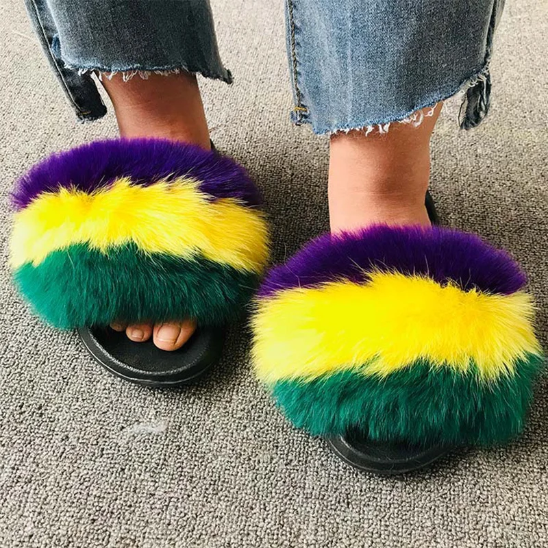 Fur Slippers Home Women Fluffy Slippers House Female Fox Fur Flip Flops Summer Ladies Sandals 2020 Furry Slides Shoes Claquette
Fur Slippers Home Women Fluffy Slippers House Female Fox Fur Flip Flops Summer Ladies Sandals 2020 Furry Slides Shoes Claquette