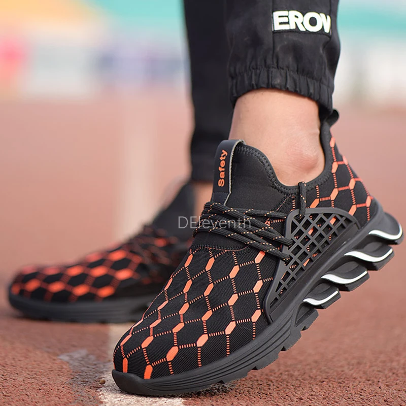 Work Safety Boots For Men Steel Toe Cap Breathable Working Boots Puncture Proof Sneakeres Men Boots Safety Shoes Outdoor Male
Work Safety Boots For Men Steel Toe Cap Breathable Working Boots Puncture Proof Sneakeres Men Boots Safety Shoes Outdoor Male