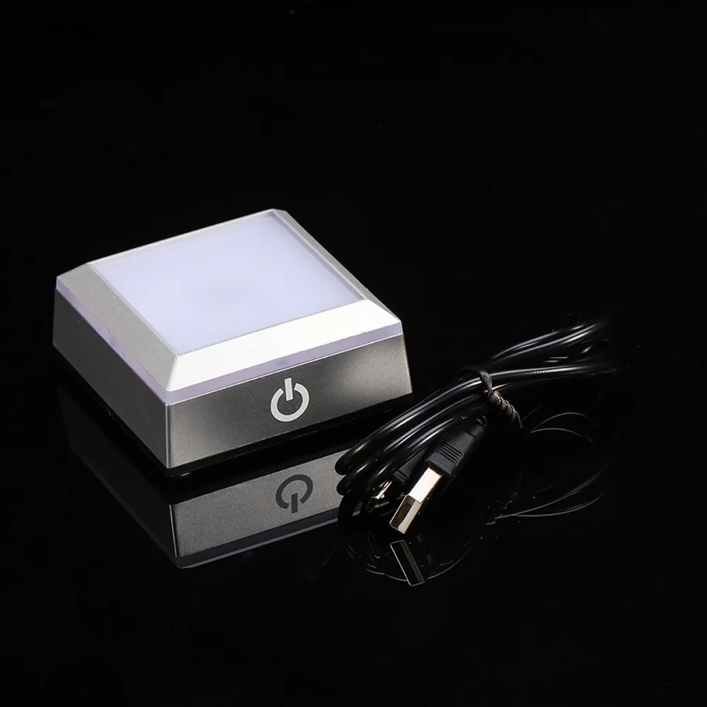 LED Light Base Display Show Stand with Sensitive Touch Switch Colorful Lights Square Crystal Stand
LED Light Base Display Show Stand with Sensitive Touch Switch Colorful Lights Square Crystal Stand