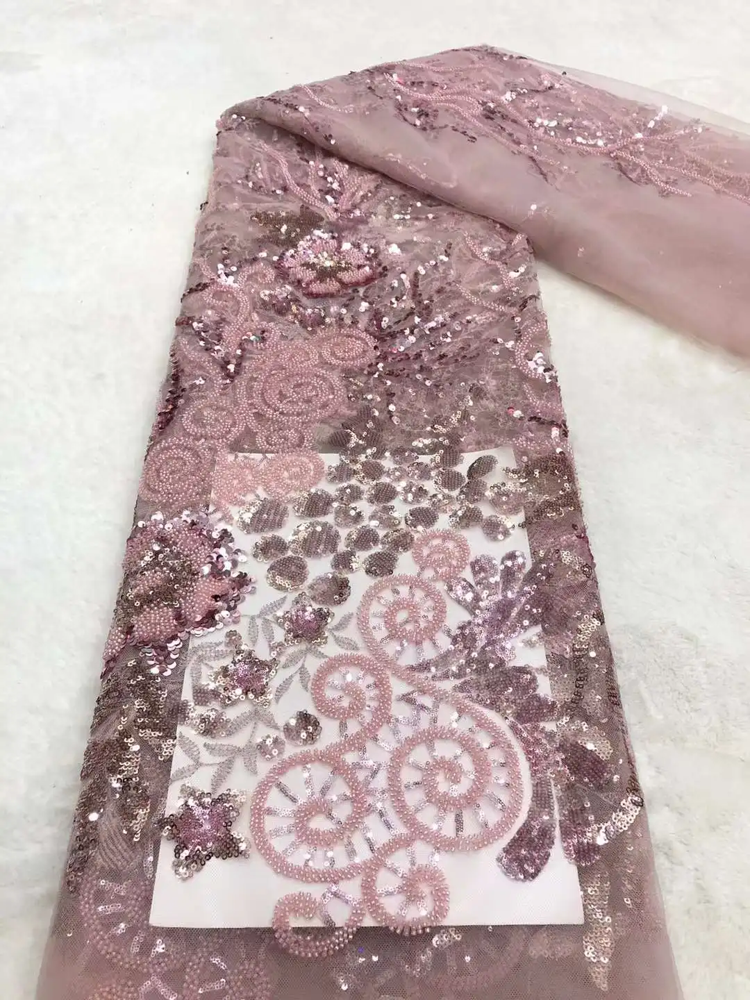 French Mesh Lace Fabric Swiss Tulle Sequins Small Glue Beads Craft Sewing Banquet Prom Party Wedding Dress Skirt 5 Yards Bpodq
French Mesh Lace Fabric Swiss Tulle Sequins Small Glue Beads Craft Sewing Banquet Prom Party Wedding Dress Skirt 5 Yards Bpodq