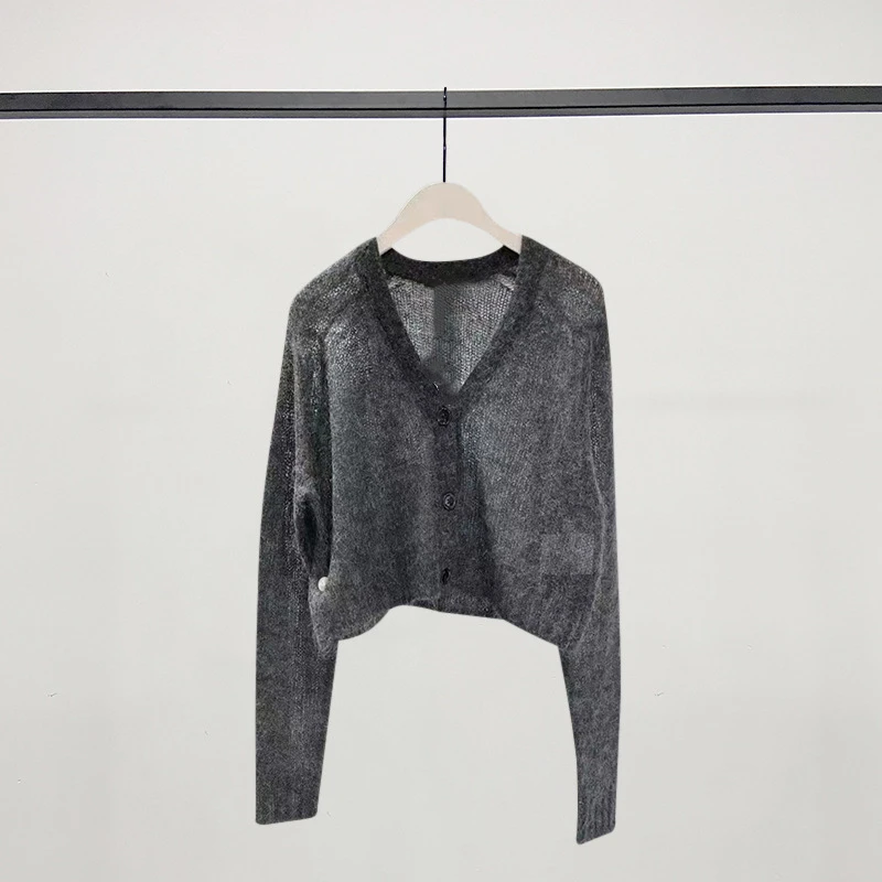 Women Knit Cardigan Long Sleeve Single Breasted Loose Causal Tops 2021 Spring Autumn Lady V-Neck Cotton Sweater Jumper
Women Knit Cardigan Long Sleeve Single Breasted Loose Causal Tops 2021 Spring Autumn Lady V-Neck Cotton Sweater Jumper