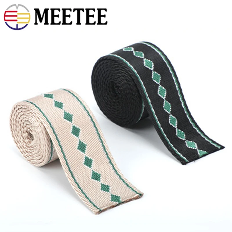 Meetee 4M 38mm Polyester Jacquard Webbing Luggage Tied Band Bags Strap Belt Lace Ribbon DIY Garment Sewing Decoration Tape RD062
Meetee 4M 38mm Polyester Jacquard Webbing Luggage Tied Band Bags Strap Belt Lace Ribbon DIY Garment Sewing Decoration Tape RD062