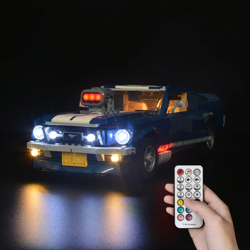 

Led Light Kit For Creator 10265 Mustang Muscle Car Compatible with 21047 DIY Toys Not Included Model