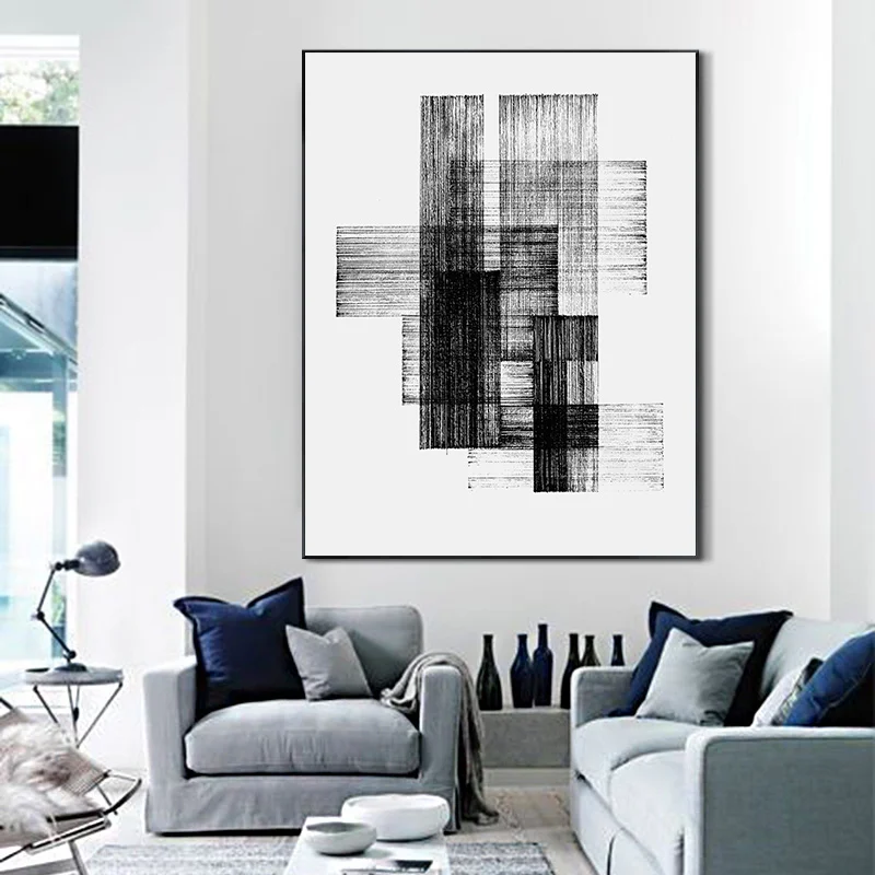Black and White Abstract Ink Lines Canvas Painting Decoration Art Wall Print and Poster Picture for Living Room Bedroom Home
Black and White Abstract Ink Lines Canvas Painting Decoration Art Wall Print and Poster Picture for Living Room Bedroom Home