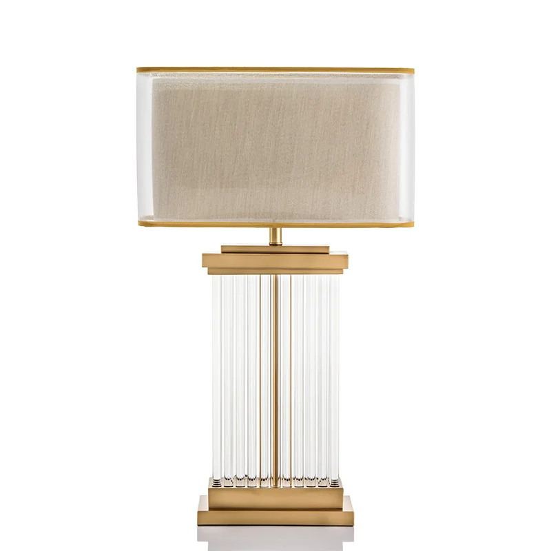Light Luxury Post-Modern Simple Crystal Lamp Glass American Hotel Living Room Bedroom Study Bedside Lamp Model Room
Light Luxury Post-Modern Simple Crystal Lamp Glass American Hotel Living Room Bedroom Study Bedside Lamp Model Room