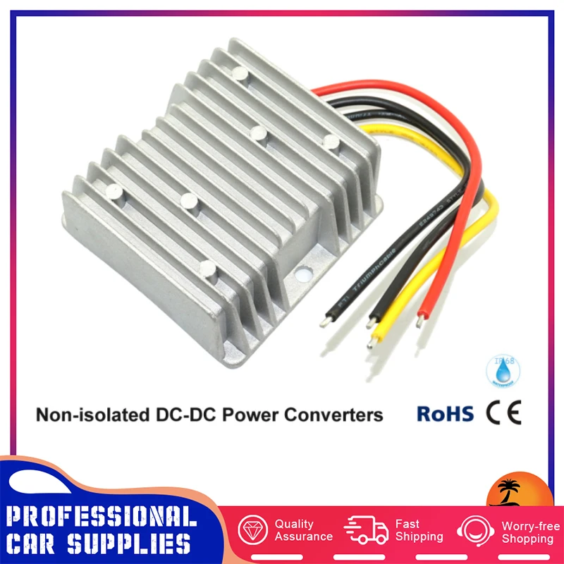DC Step-Down Buck Converter Car Power Supply Module IP68 Waterproof Automotive Voltage Regulator 8-40V to 12V 3A 6A 10A
DC Step-Down Buck Converter Car Power Supply Module IP68 Waterproof Automotive Voltage Regulator 8-40V to 12V 3A 6A 10A