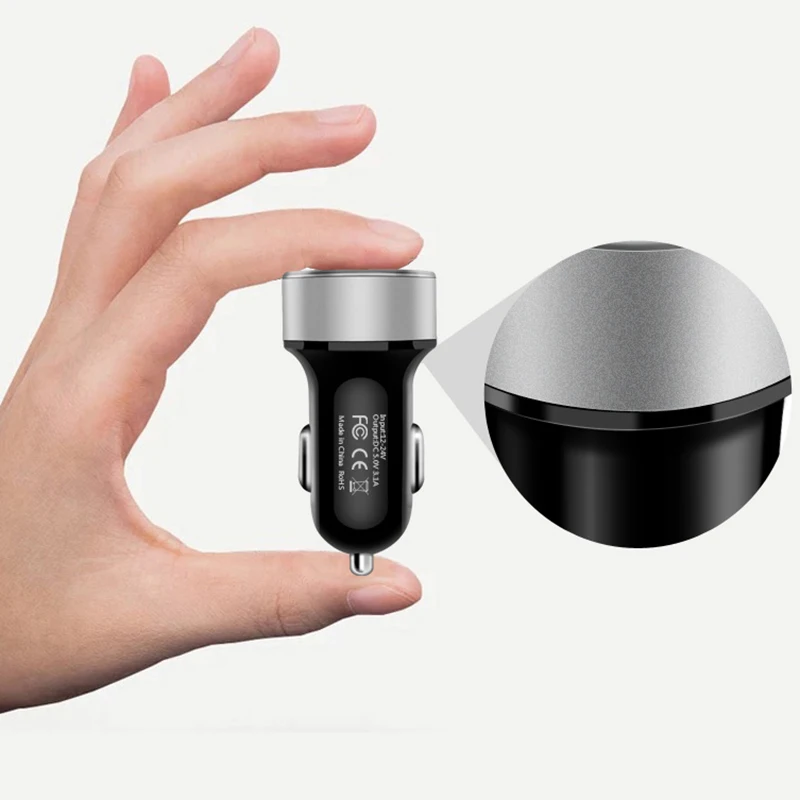 3.1A Digtal Dispaly Car Charger Phone Car Adapter Dual USB with LED Screen Car cigarette lighter interface
3.1A Digtal Dispaly Car Charger Phone Car Adapter Dual USB with LED Screen Car cigarette lighter interface
