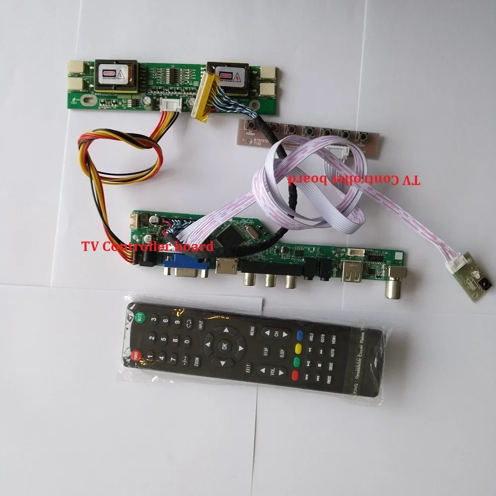 

for LM190E08-TLG3/TLGE Controller Board Digital Signal 30pin 1280X1024 19" 4 lamps VGA AV Resolution TV VGA kit HDMI LCD