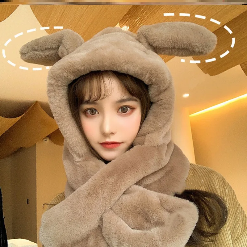 Warm Ear Protection Outdoor Warm Scarf Dinosaur Hat Moving Ears Cute Cartoon Hat Rabbit Plush Hat Winter Hat Child Adult Girl
Warm Ear Protection Outdoor Warm Scarf Dinosaur Hat Moving Ears Cute Cartoon Hat Rabbit Plush Hat Winter Hat Child Adult Girl