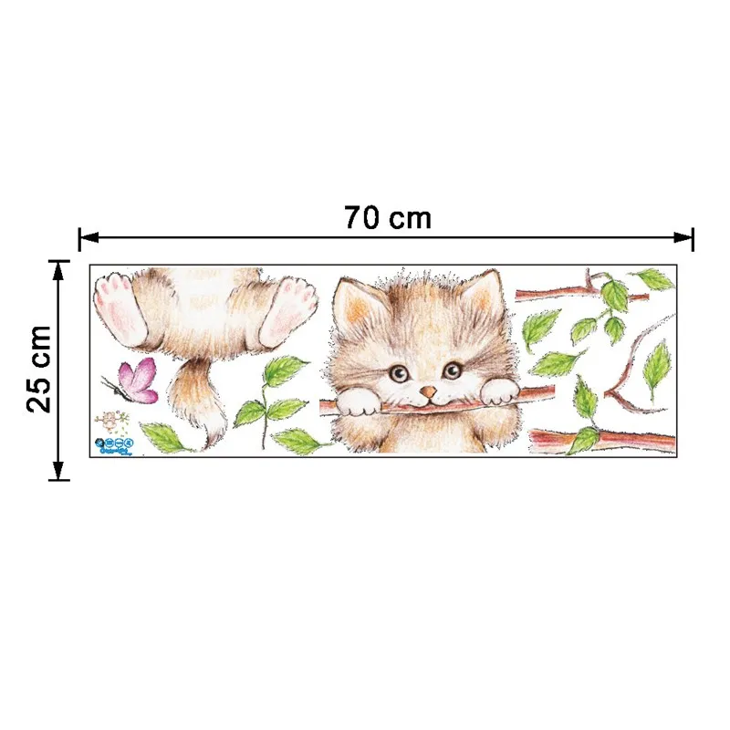 Cute Cat Butterfly tree branch wall stickers for kids room home decoration cartoon animal wall stickers diy posters paper Mural
Cute Cat Butterfly tree branch wall stickers for kids room home decoration cartoon animal wall stickers diy posters paper Mural