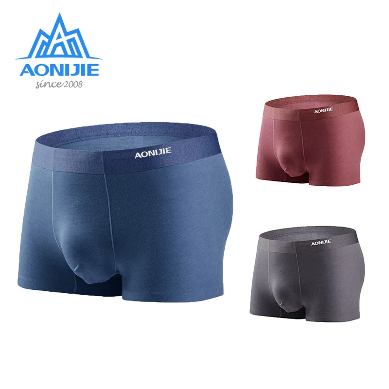 Aonijie 3 шт./компл. спортивные трусы быстросохнущие удобные дышащие мужское нижнее