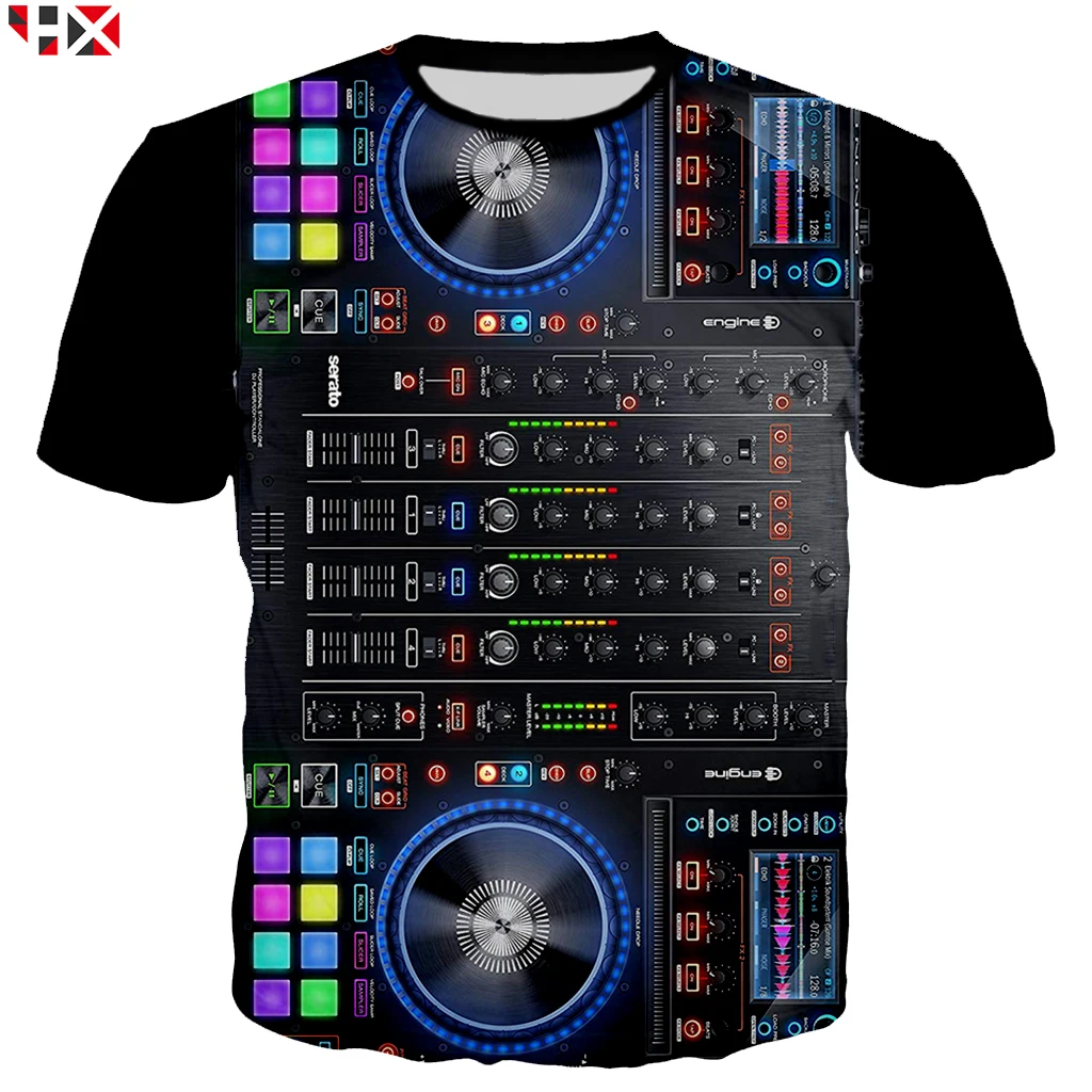 New DJ Electronic Sound T Shirt Men Women Fashion Cool Electronic Music 3D Printing Hip Hop T Shirt Summer Streetwear Tops HX934
New DJ Electronic Sound T Shirt Men Women Fashion Cool Electronic Music 3D Printing Hip Hop T Shirt Summer Streetwear Tops HX934