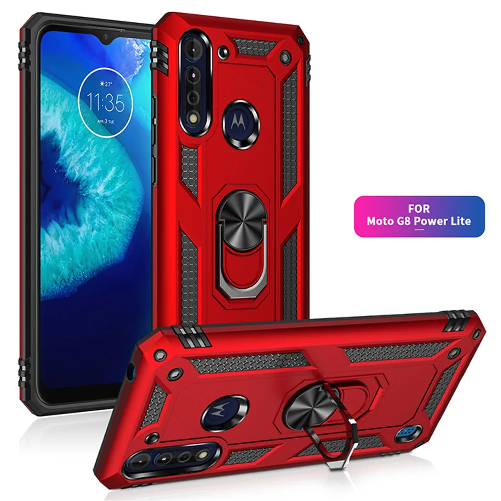 For Motorola Moto G8 Power Lite Case Armor Rugged Military Car Holder Ring Cover For Motorola Moto G8 Power Lite XT2055-2 6.5"
For Motorola Moto G8 Power Lite Case Armor Rugged Military Car Holder Ring Cover For Motorola Moto G8 Power Lite XT2055-2 6.5"