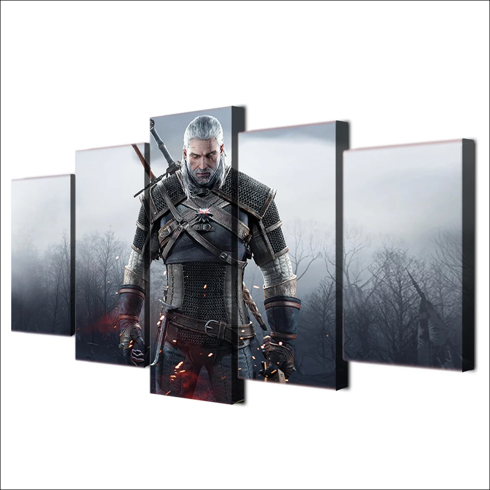 5 Panel Wild Hunt Gamer Pictures Posters Wall Art Home Decor Modular Canvas HD Printed Paintings Living Room Bedroom Decoration
5 Panel Wild Hunt Gamer Pictures Posters Wall Art Home Decor Modular Canvas HD Printed Paintings Living Room Bedroom Decoration