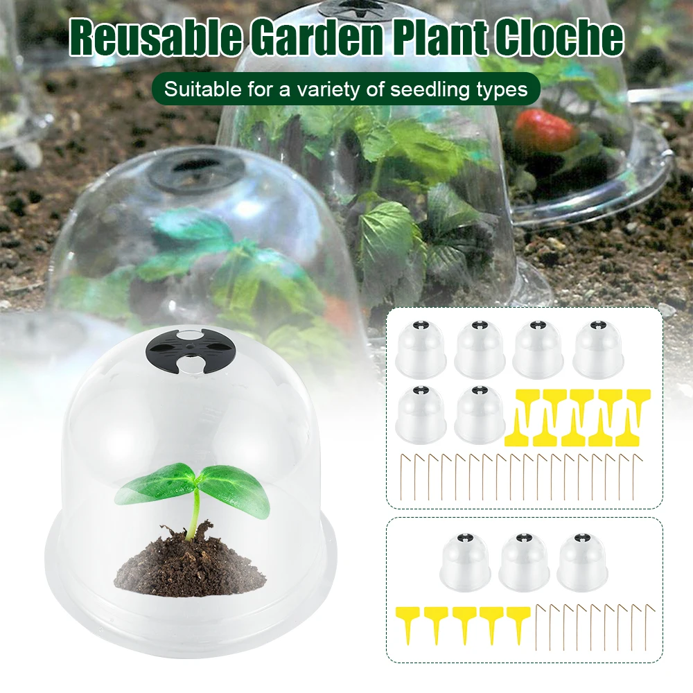 Reusable Plastic Nursery Insulation Cover Frost Plant Protective Case Mini Greenhouse Outdoor Garden Cloche Dome Seedling Covers 
Reusable Plastic Nursery Insulation Cover Frost Plant Protective Case Mini Greenhouse Outdoor Garden Cloche Dome Seedling Covers