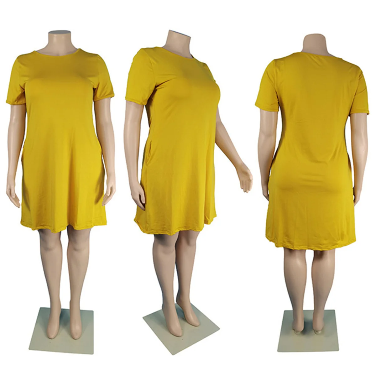 RStylish 2021 Casual Dresses Solid Women Elegant A-Line Short Sleeve Crew Neck Loose Stretch Lounge Wear Summer Plus Size Dress 
RStylish 2021 Casual Dresses Solid Women Elegant A-Line Short Sleeve Crew Neck Loose Stretch Lounge Wear Summer Plus Size Dress